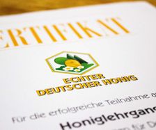 Honigzertifikat des Deutschen Imkerbundes